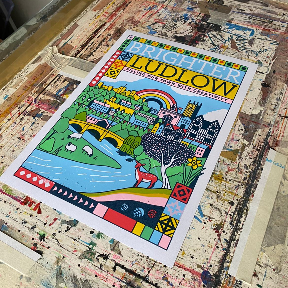 Brighter Ludlow Screenprint