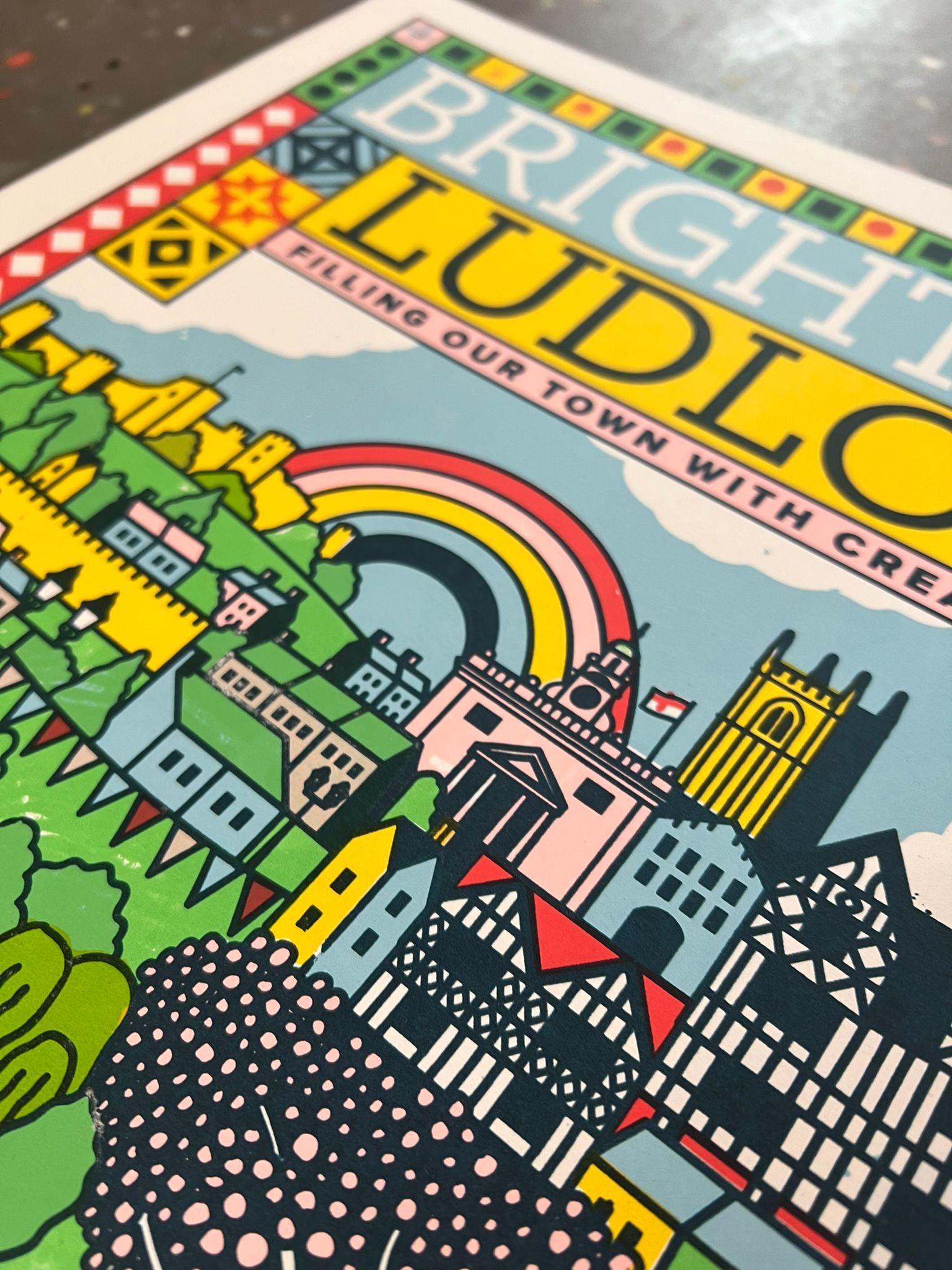 Brighter Ludlow Screenprint